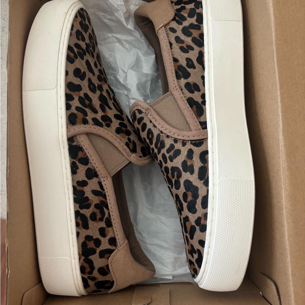 UGG Tan and Black Leopard Sneakers